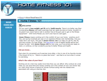 Tablet Screenshot of homefitness101.com